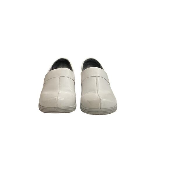 Dansko Nursing Shoe Work Wonders Coral Clog White Leather Upper Size 38(8-8.5) - Picture 4 of 11